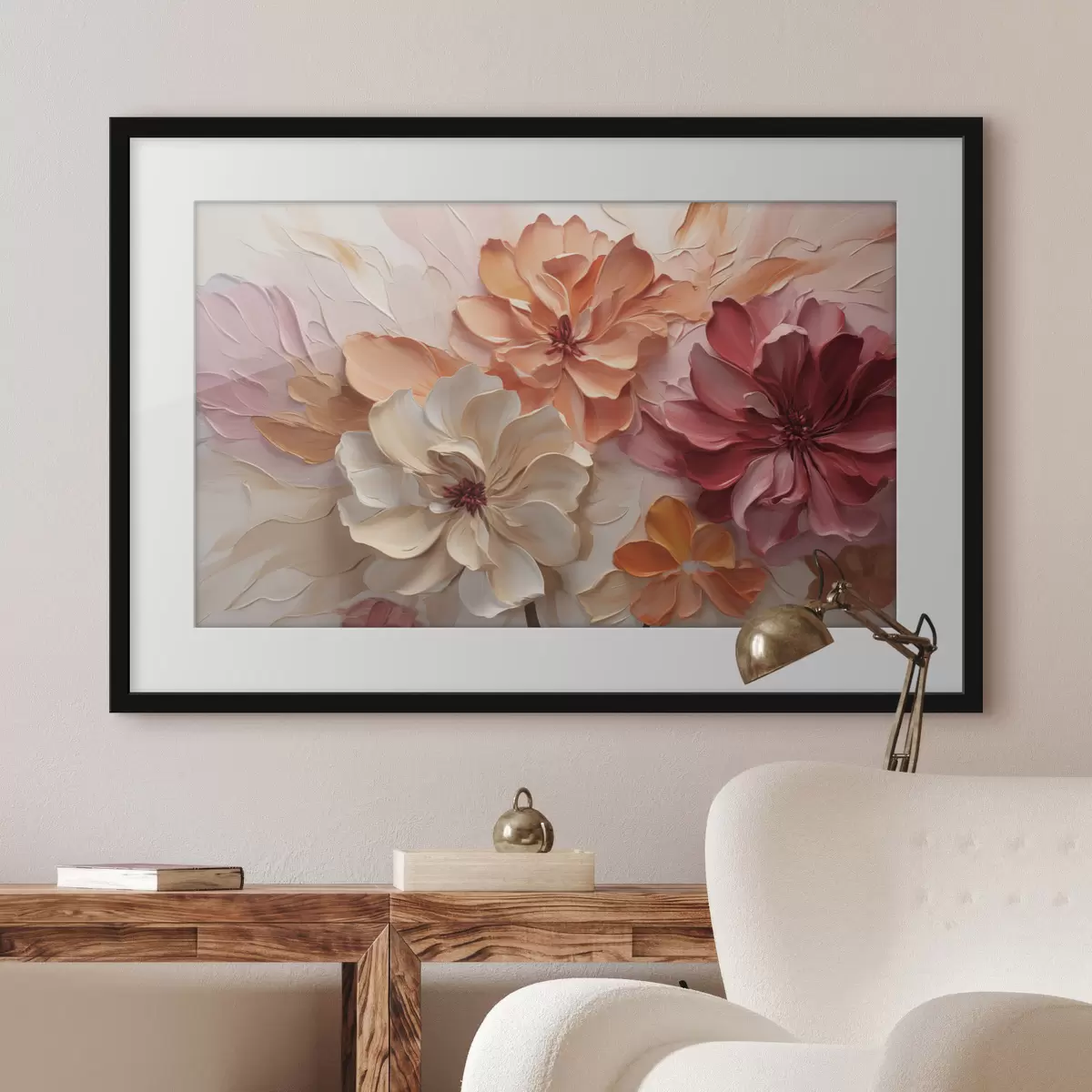 Poster Dreidimensionale Frühlingsblumen f50288