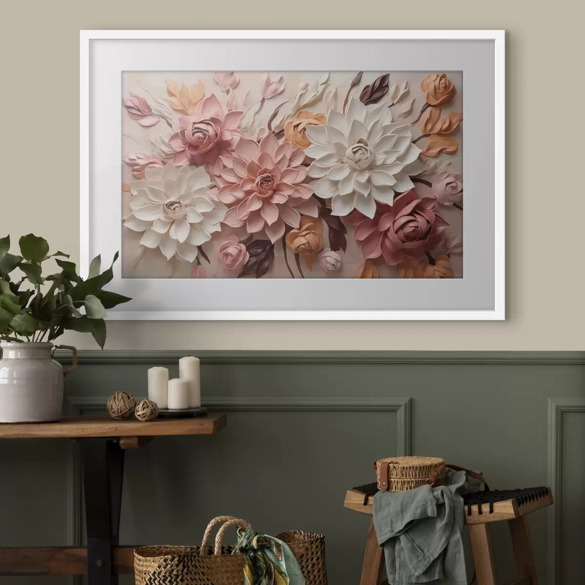 Poster Festlicher Blumenstrauß in Pastelltönen f50289