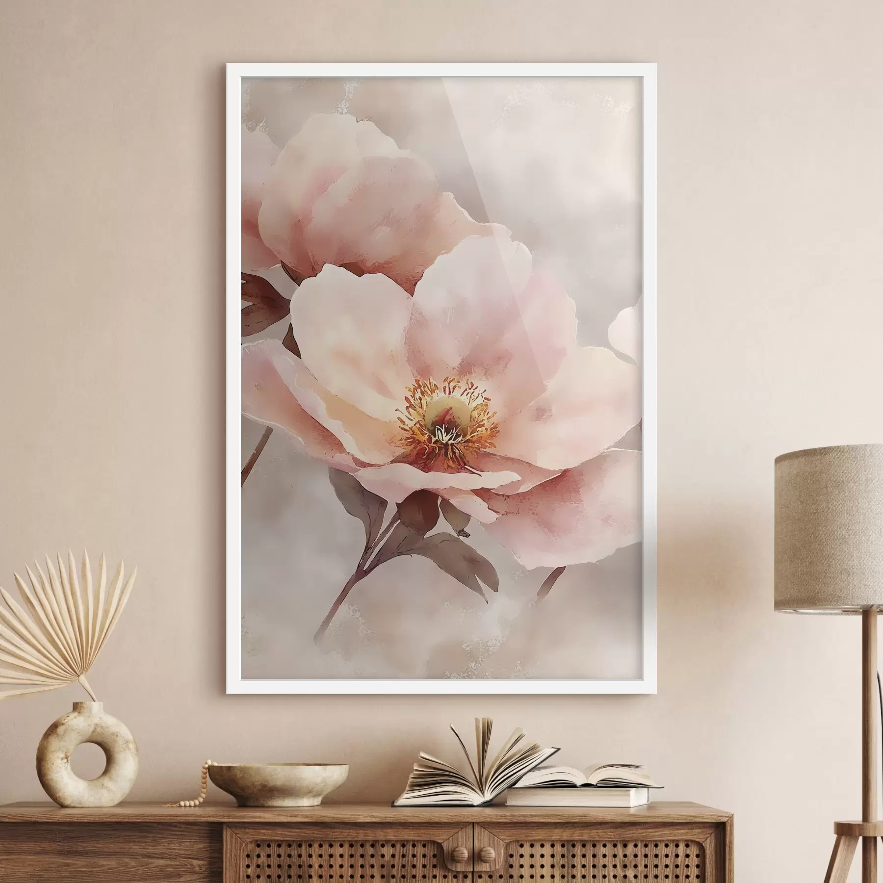 Fototapete Zarte rosa Pfingstrose f50290