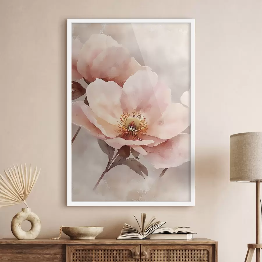 Fototapete Zarte rosa Pfingstrose f50290