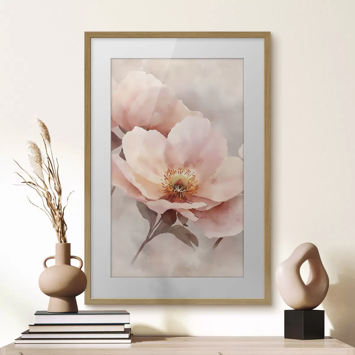 Poster Zarte rosa Pfingstrose f50290