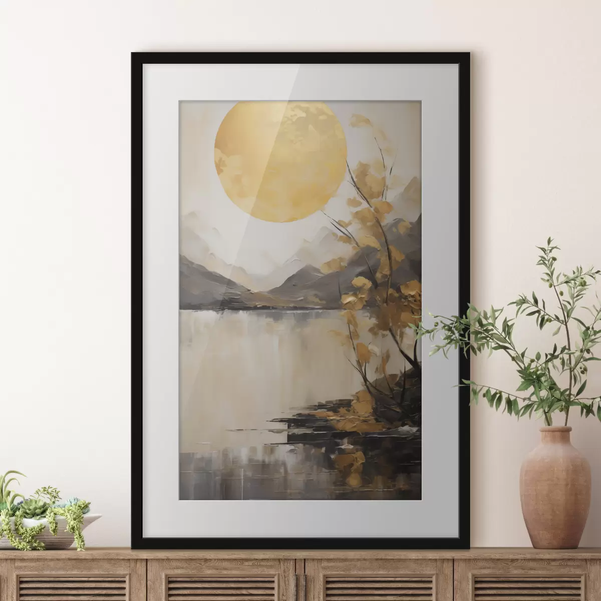 Poster Landschaft und Funke f50272
