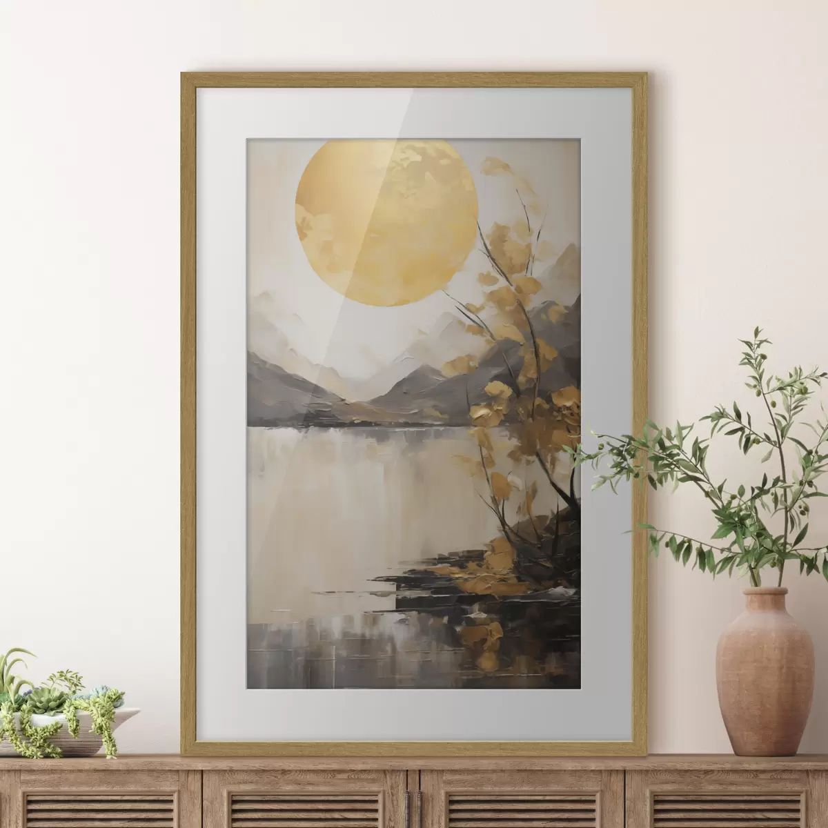 Poster Landschaft und Funke f50272