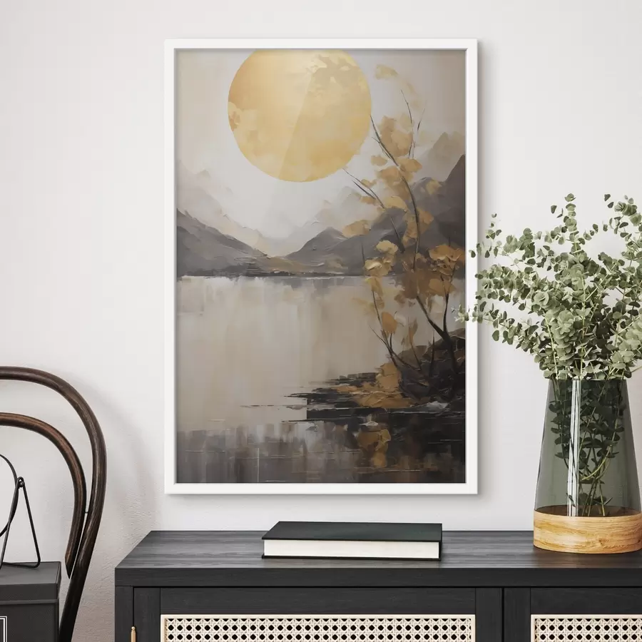 Fototapete Abstrakte Landschaft, Nachahmung der Malerei f50272