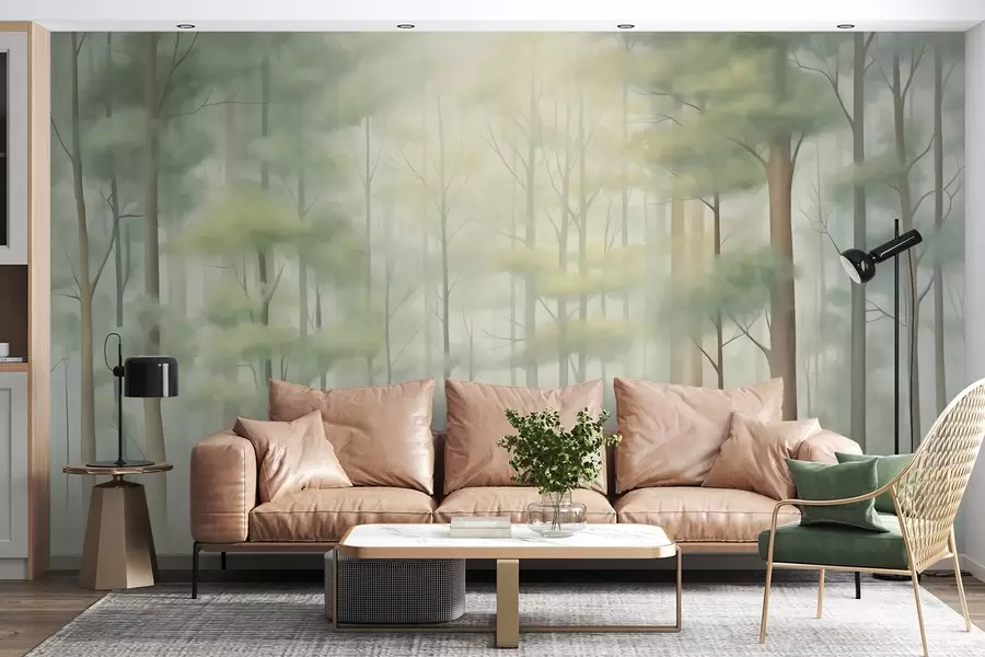 Fototapete Abstrakter Laubwald w05673