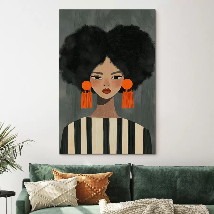 Fototapete Afro-Mädchen s50337