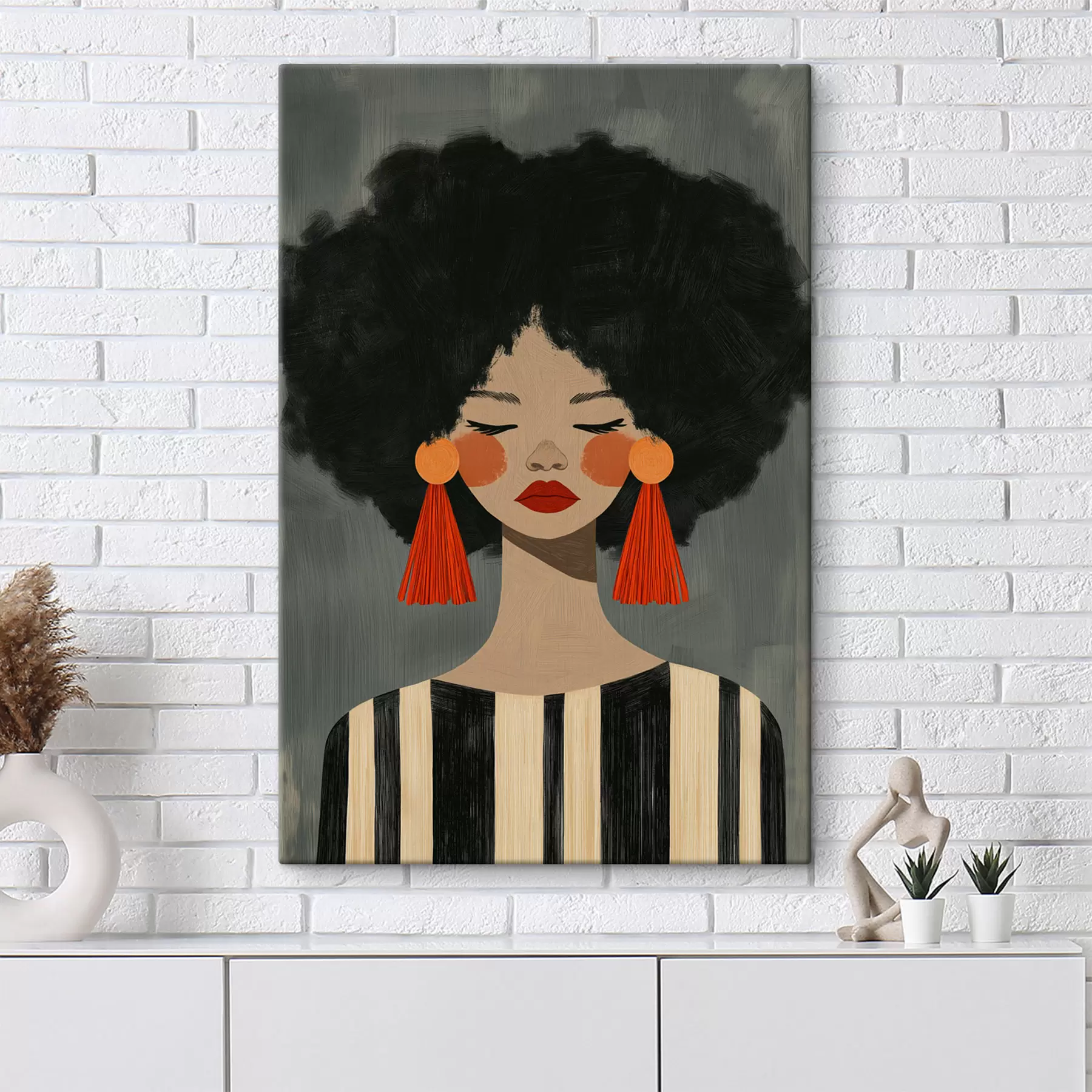 Fototapete Afro-Mädchen s50338
