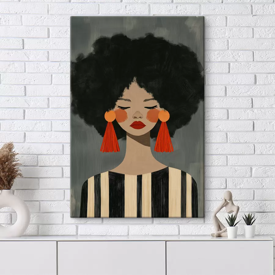 Fototapete Afro-Mädchen s50338