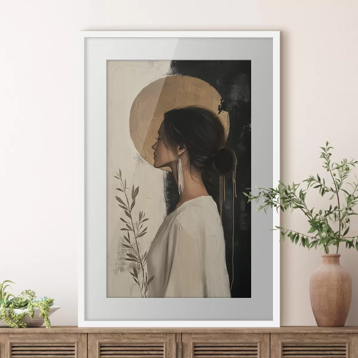 Poster Frau und Hoffnung f50334