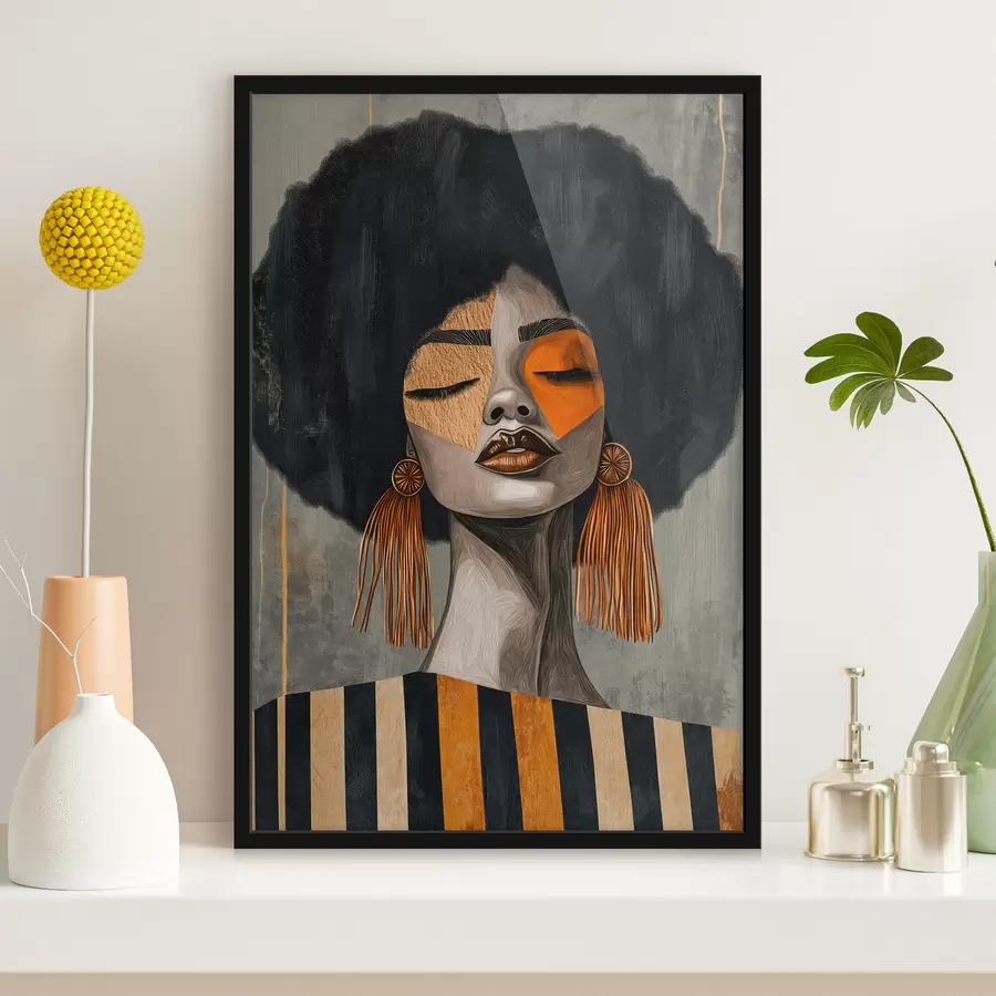 Fototapete Afro-Mädchen f50336