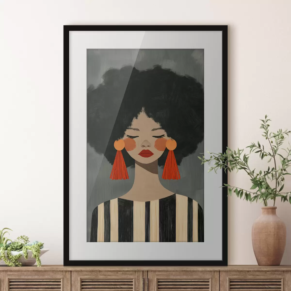 Poster Frau und Inspiration f50338