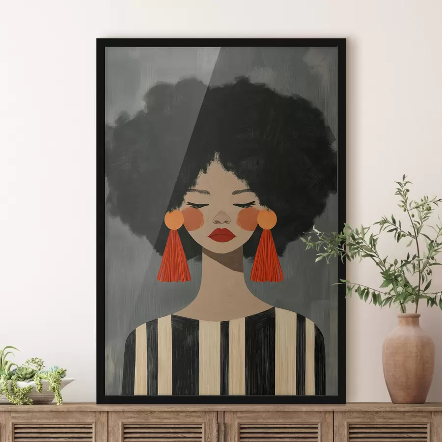 Fototapete Afro-Mädchen f50338