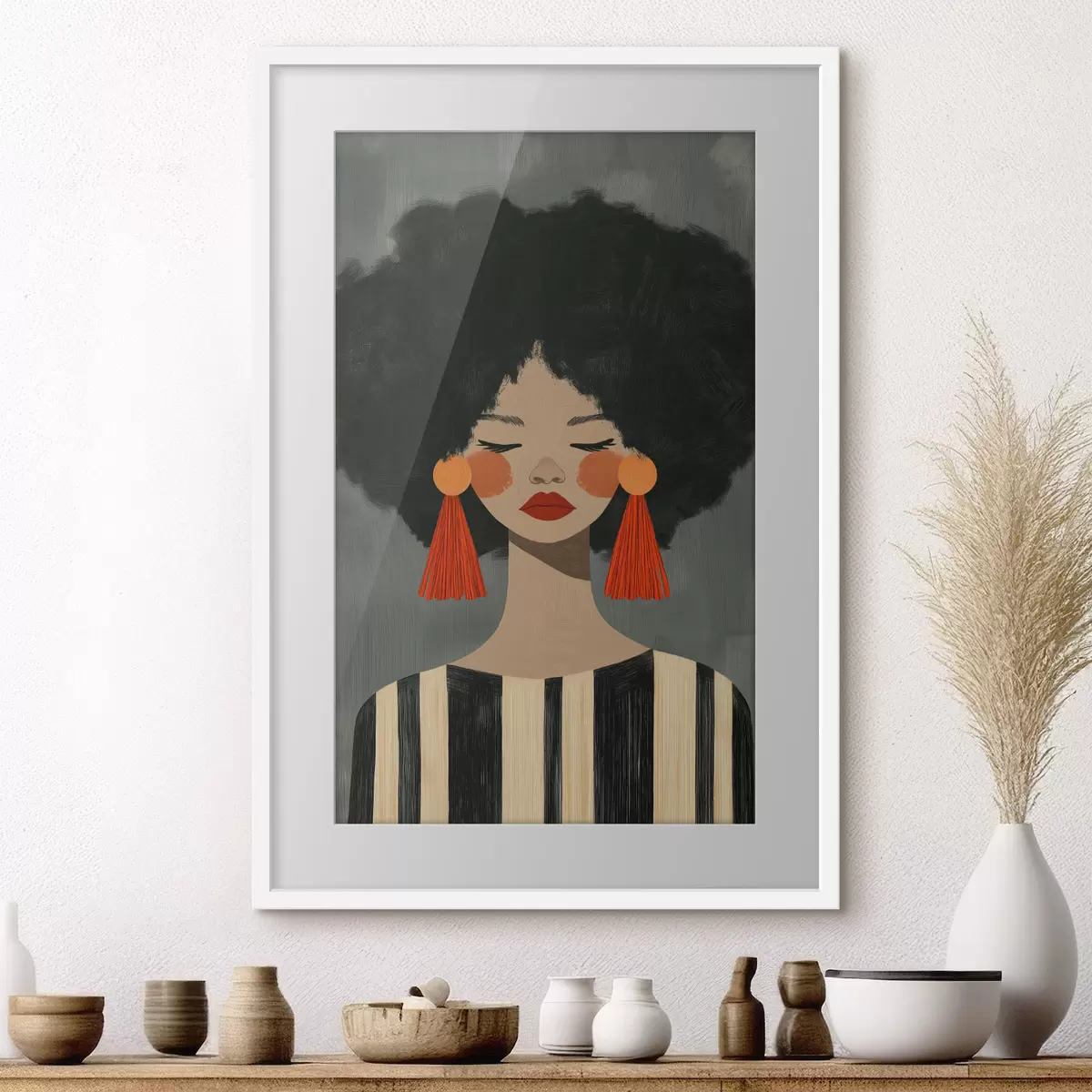 Poster Frau und Inspiration f50338