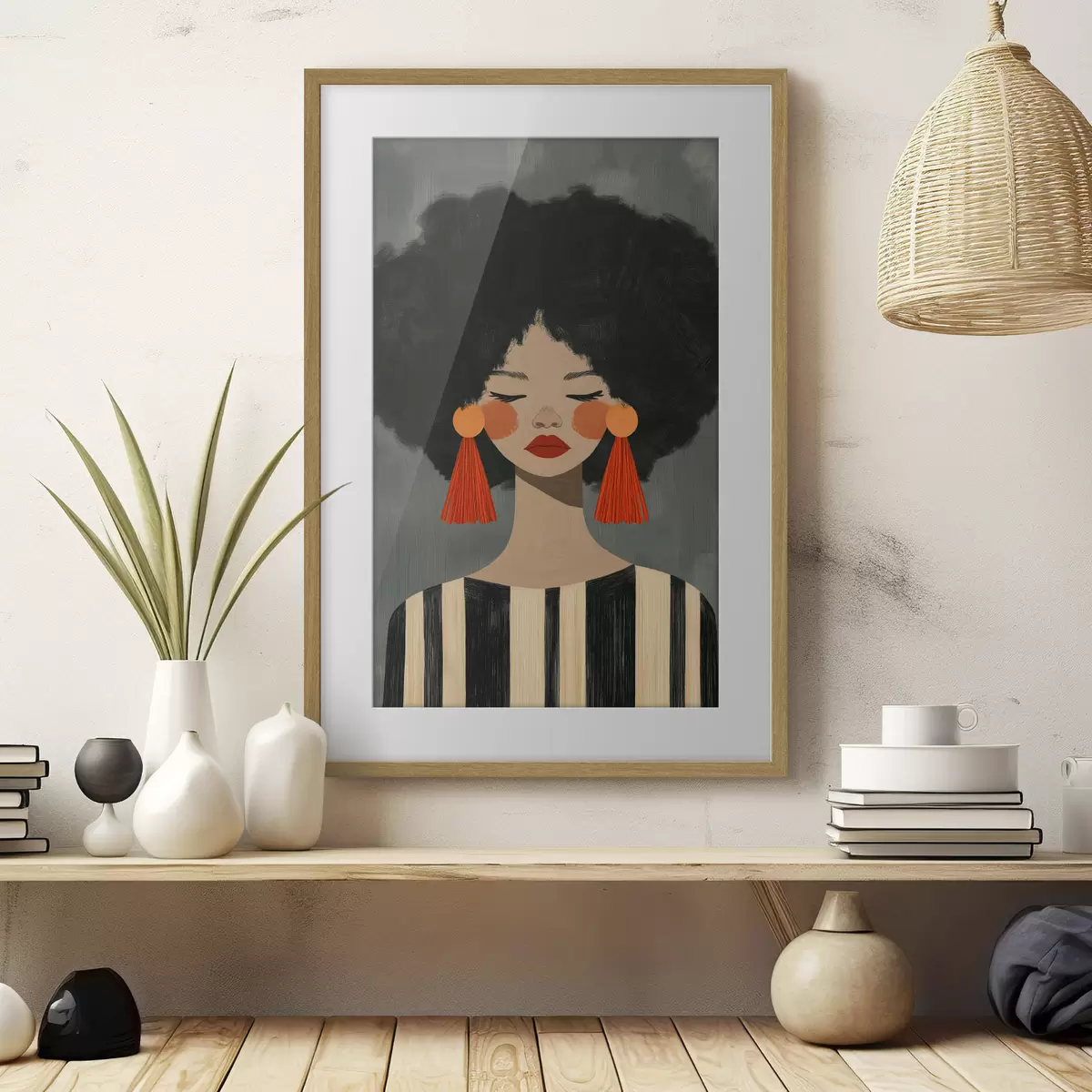Poster Frau und Inspiration f50338