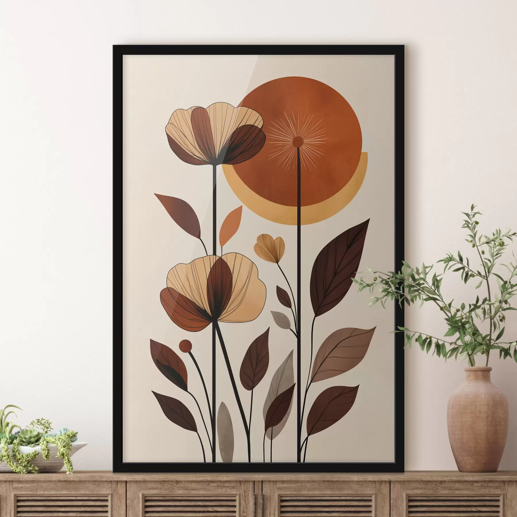 Fototapete Abstrakte Blumen f50341