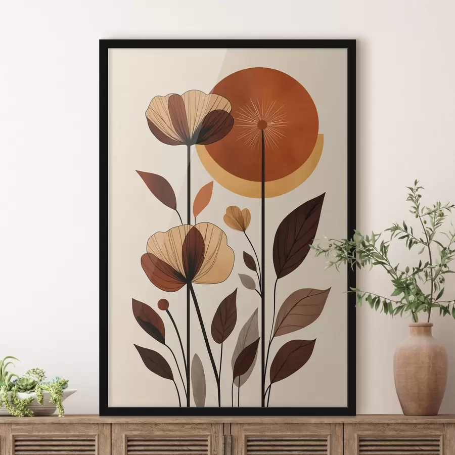 Fototapete Abstrakte Blumen f50341
