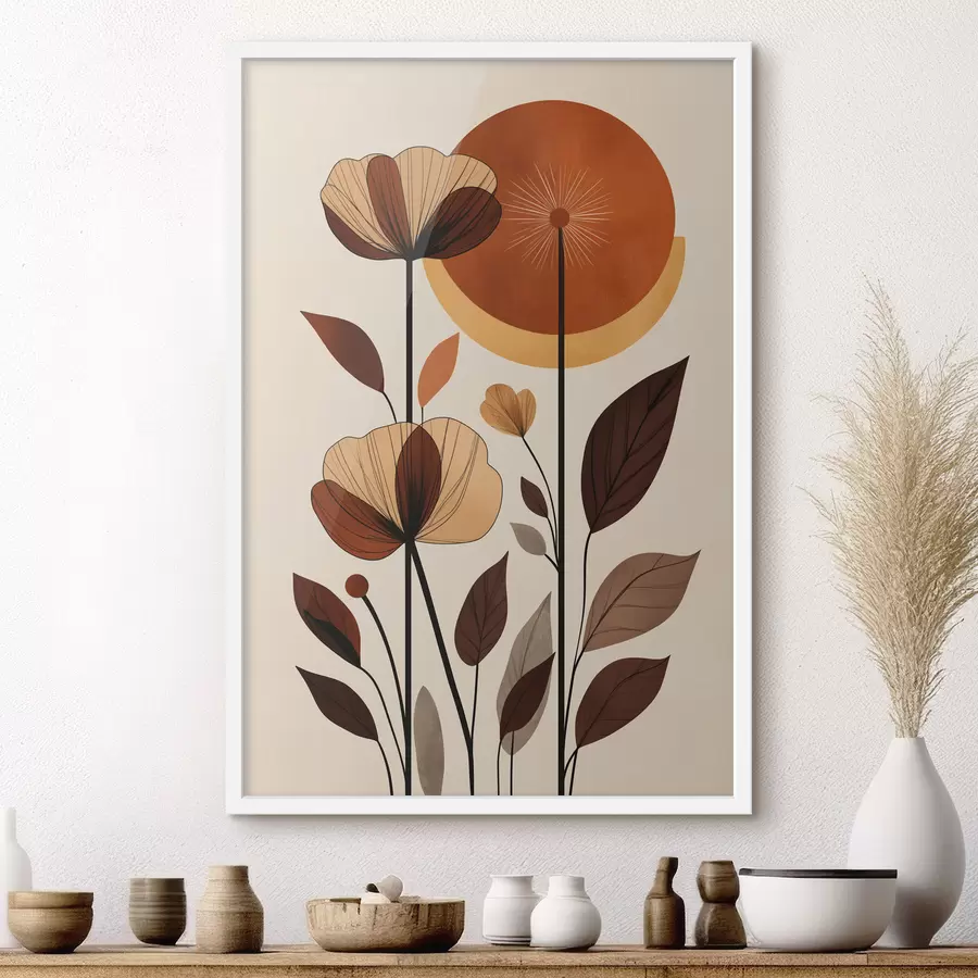 Fototapete Abstrakte Blumen f50341