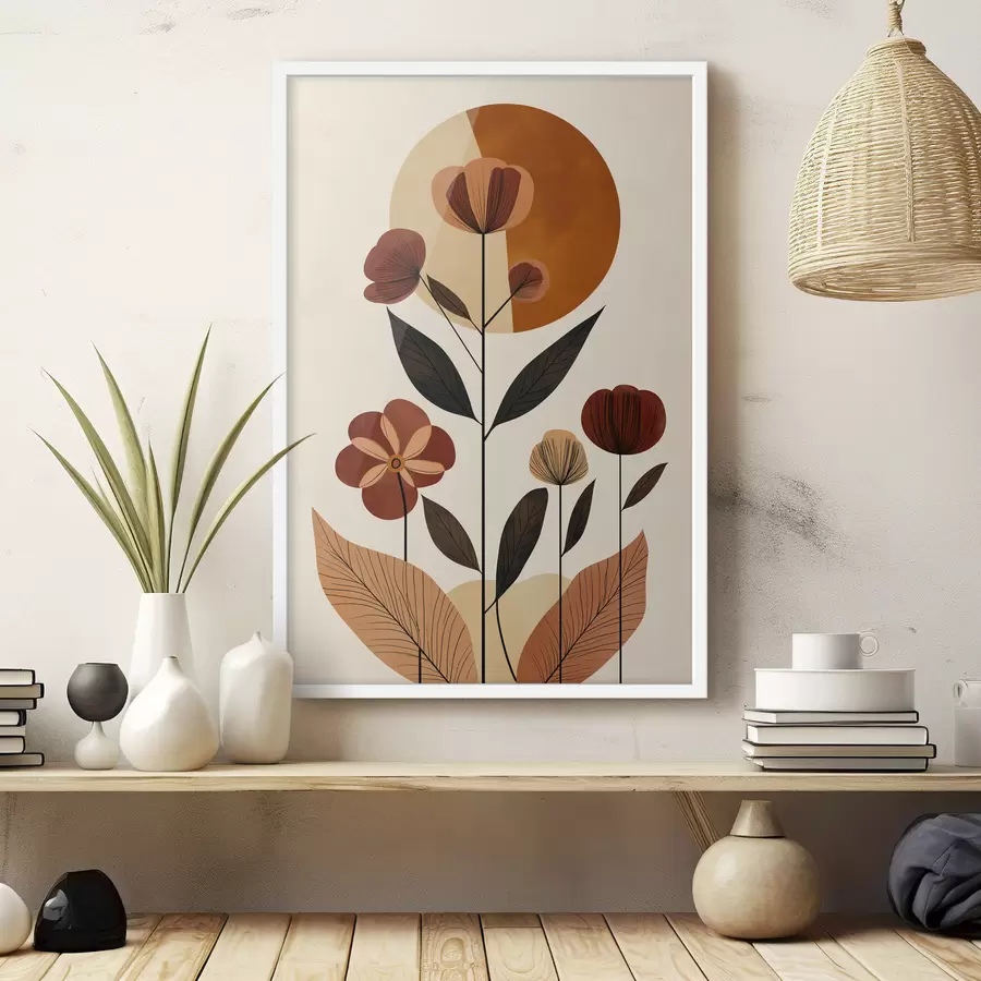 Fototapete Abstrakte Blumen f50342
