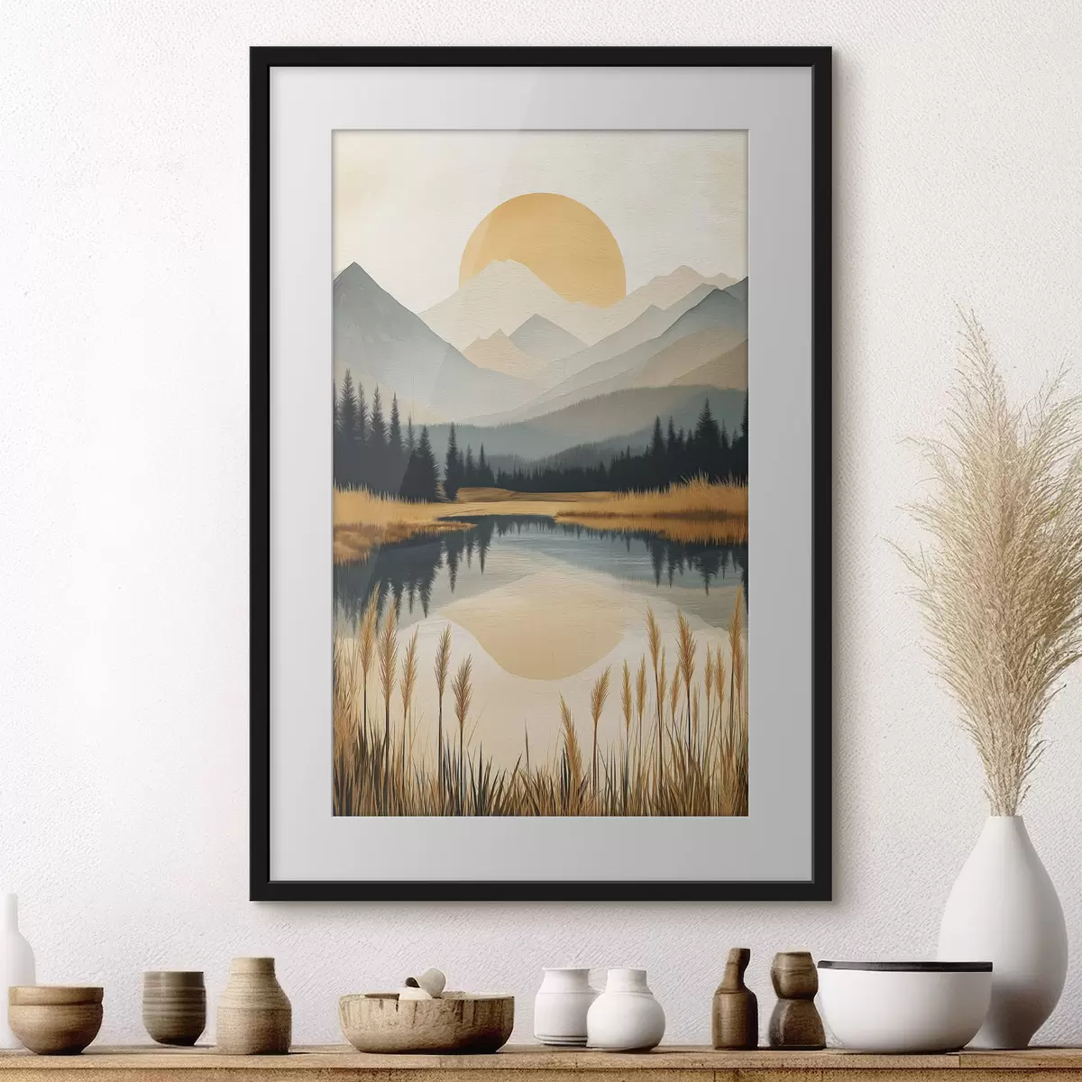 Poster Berge und Farben f50343