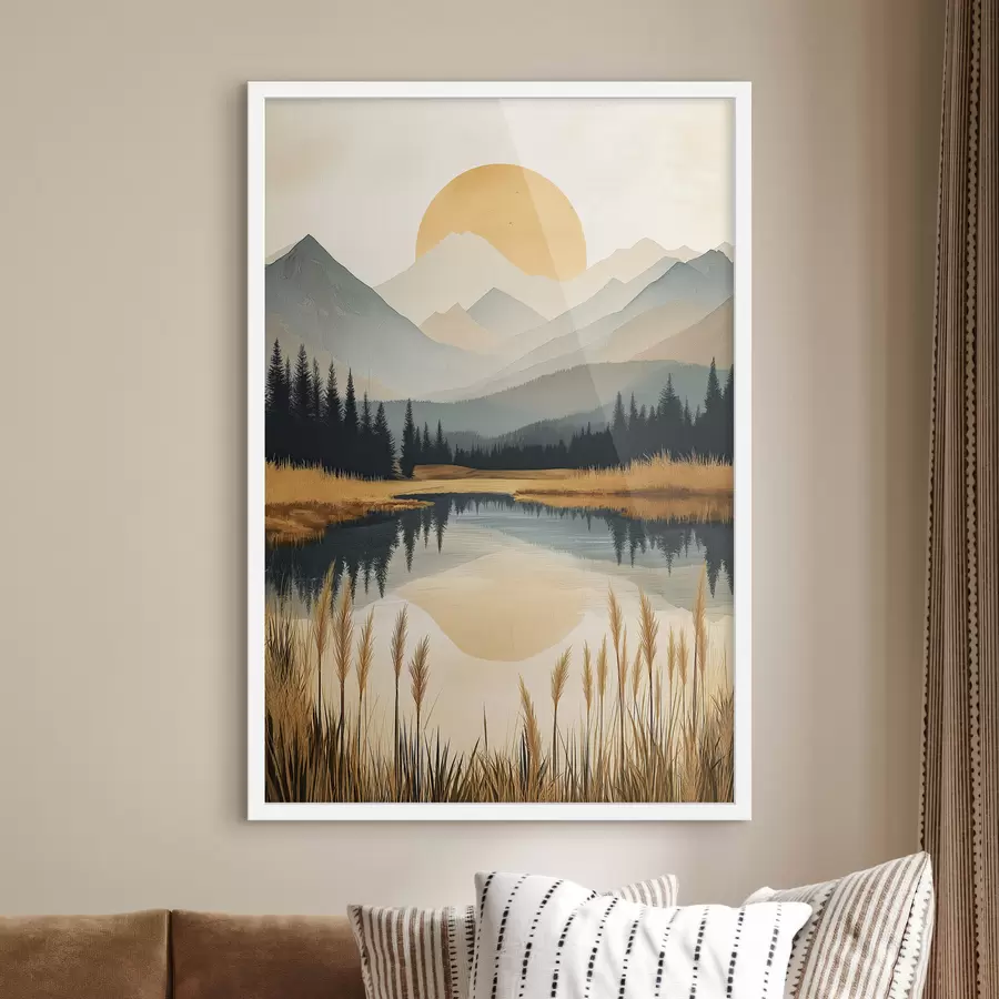 Fototapete Bergsee f50343