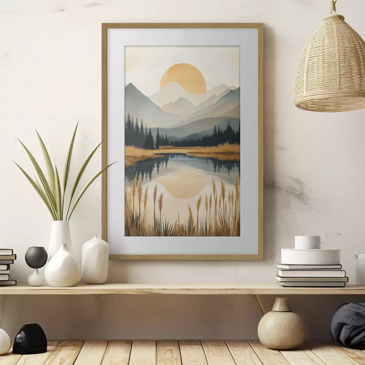 Poster Berge und Farben f50343