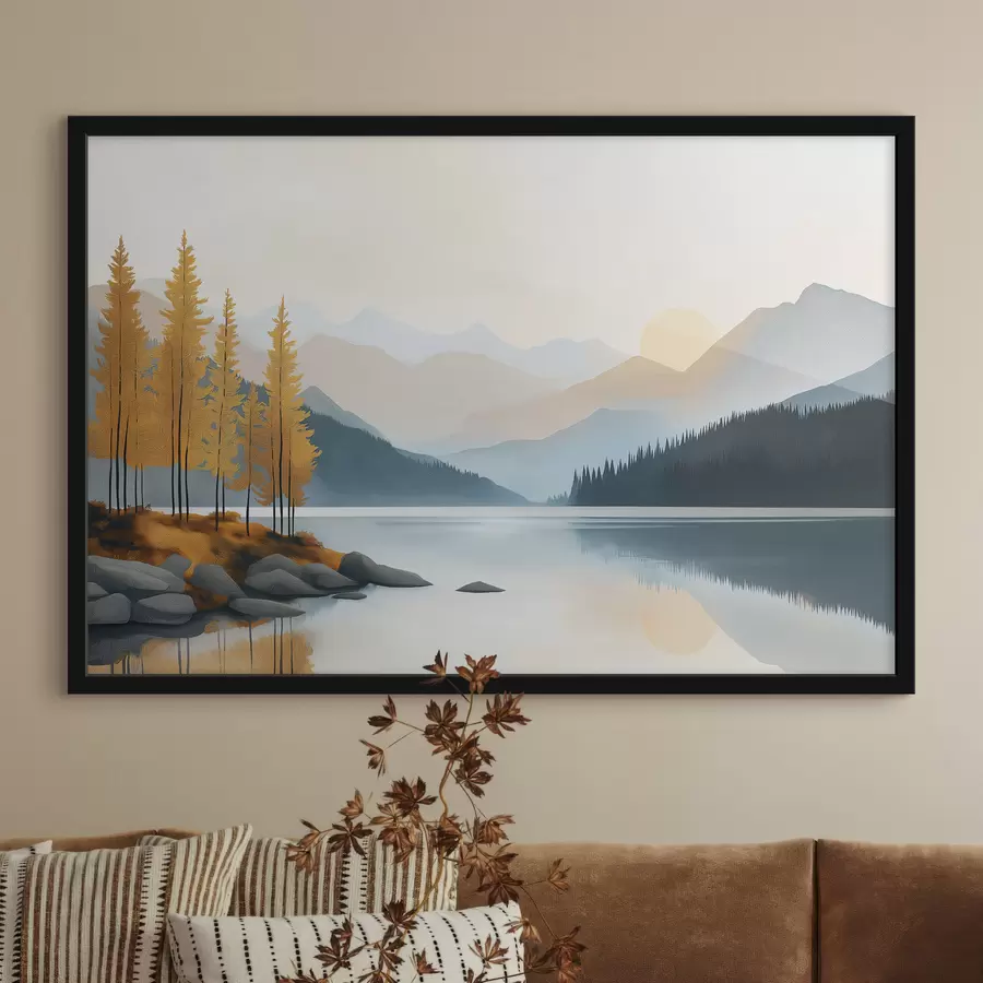 Fototapete Bergsee f50344