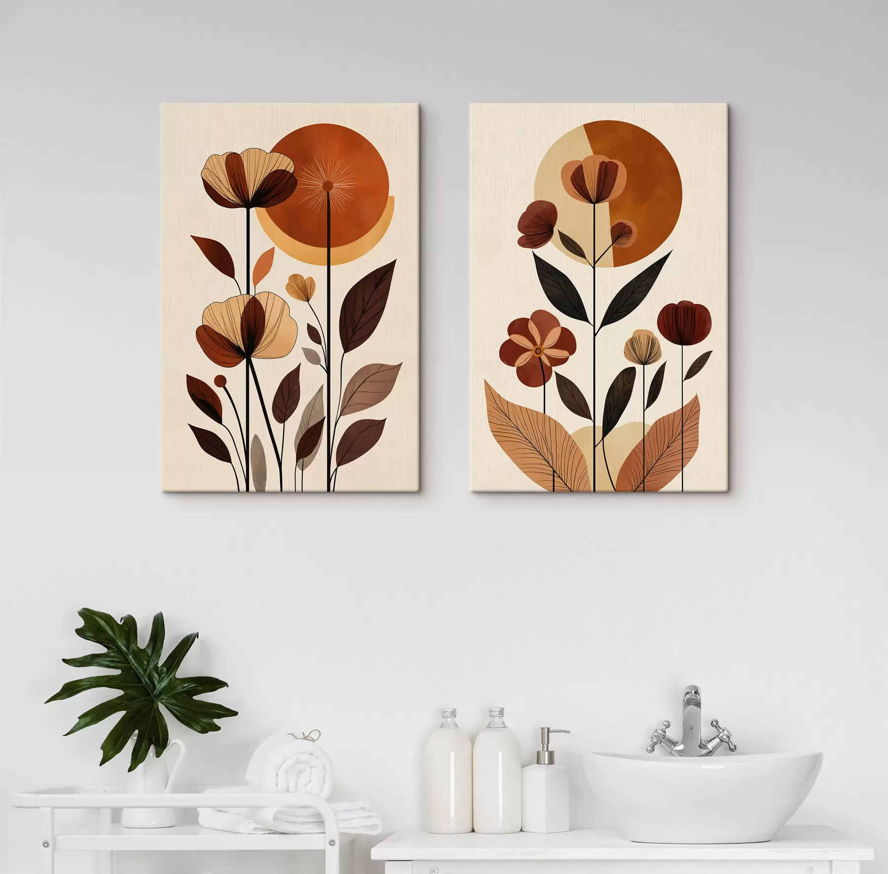 Fototapete Abstrakte Blumen m30884