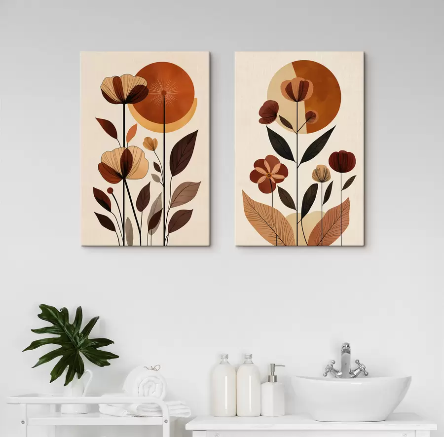 Fototapete Abstrakte Blumen m30884