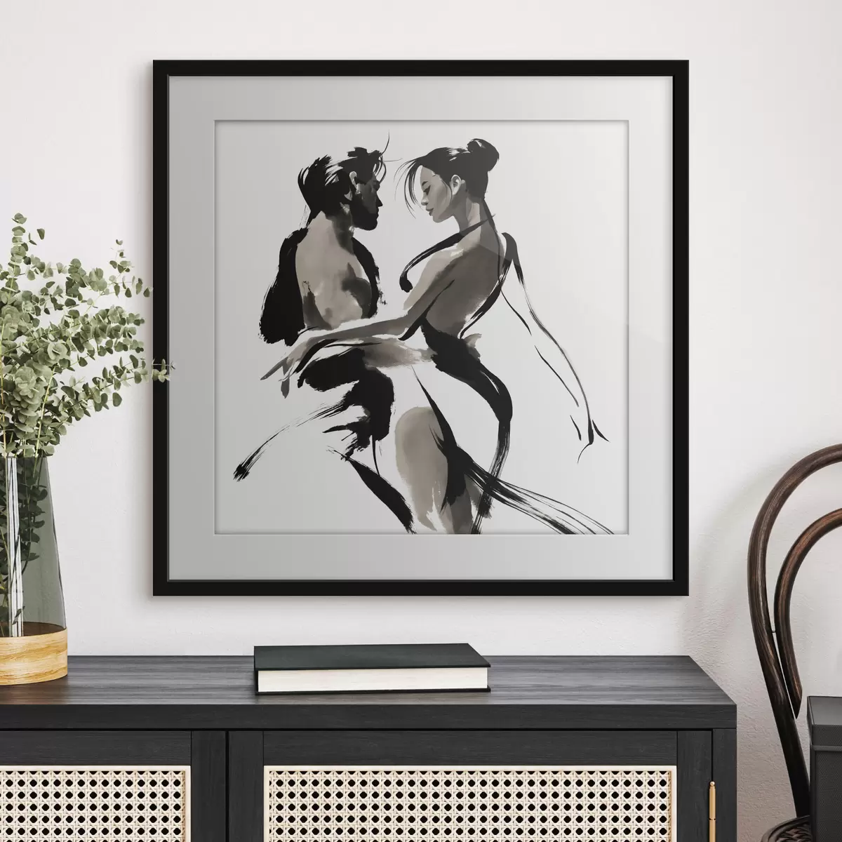 Poster Silhouette und Erwachen f50358