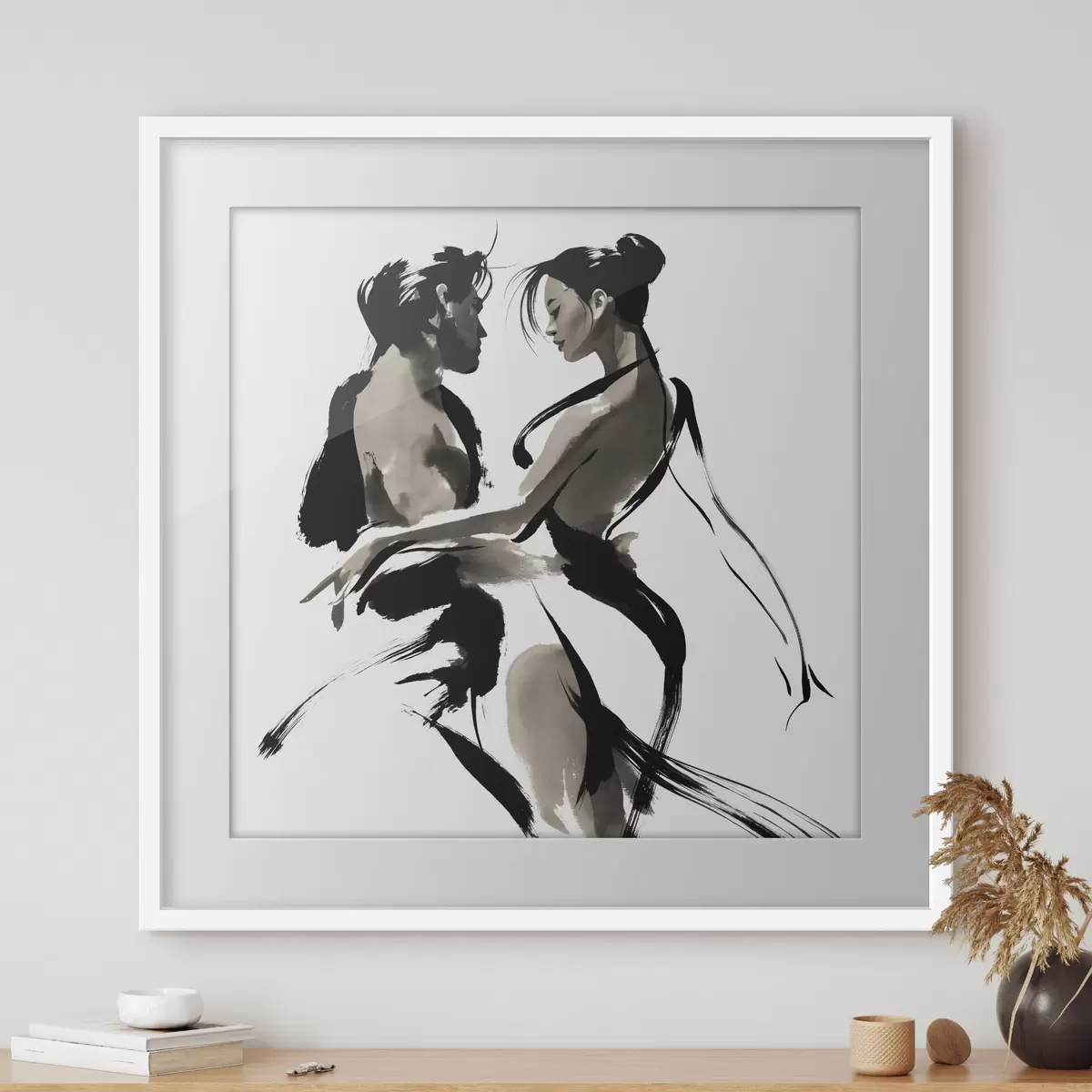 Poster Silhouette und Erwachen f50358