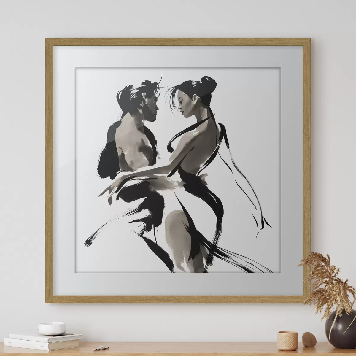 Poster Silhouette und Erwachen f50358