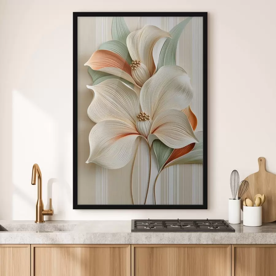 Fototapete Abstrakte Blumen f50362