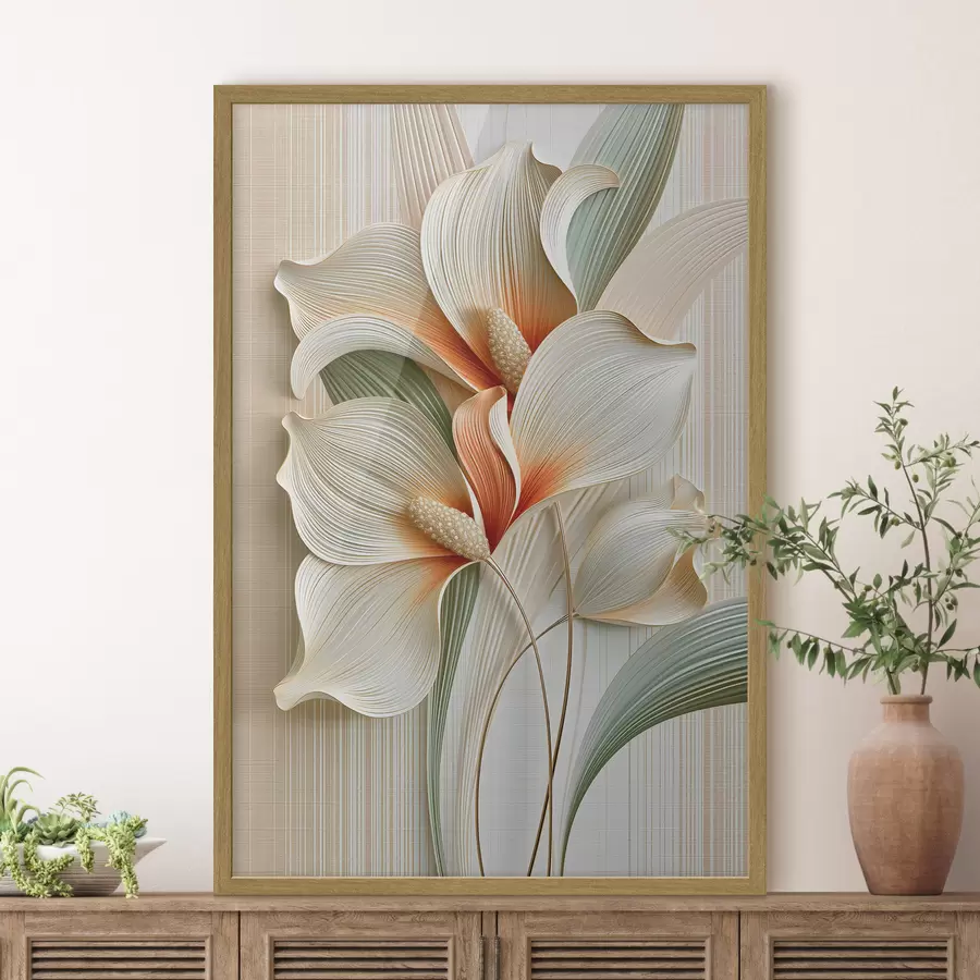 Fototapete Abstrakte Blumen f50363
