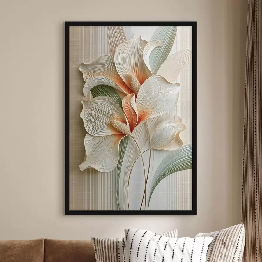 Fototapete Abstrakte Blumen f50363