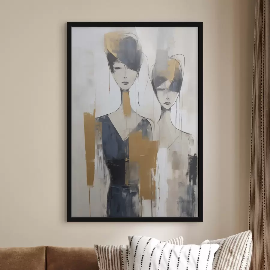 Fototapete Abstrakte Figuren, Nachahmung der Malerei f50378