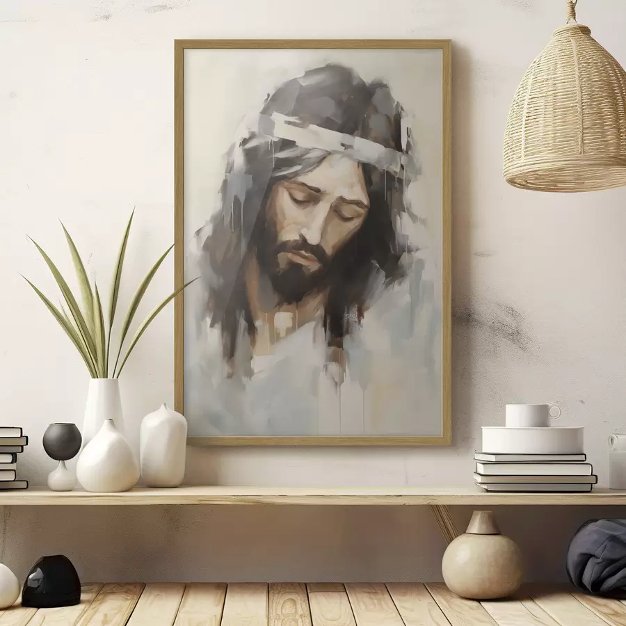 Fototapete Jesus, Nachahmungsgemälde f50408