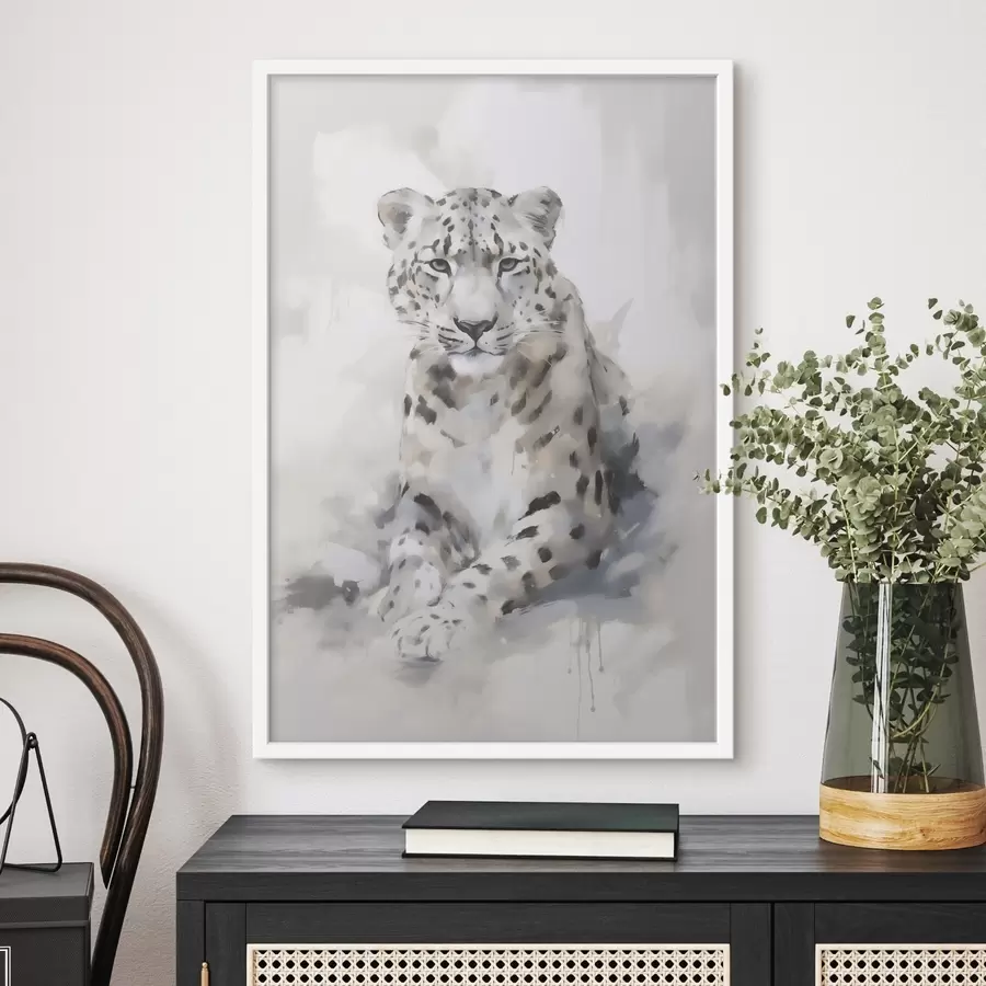 Fototapete Leopard, Imitationsgemälde f50413