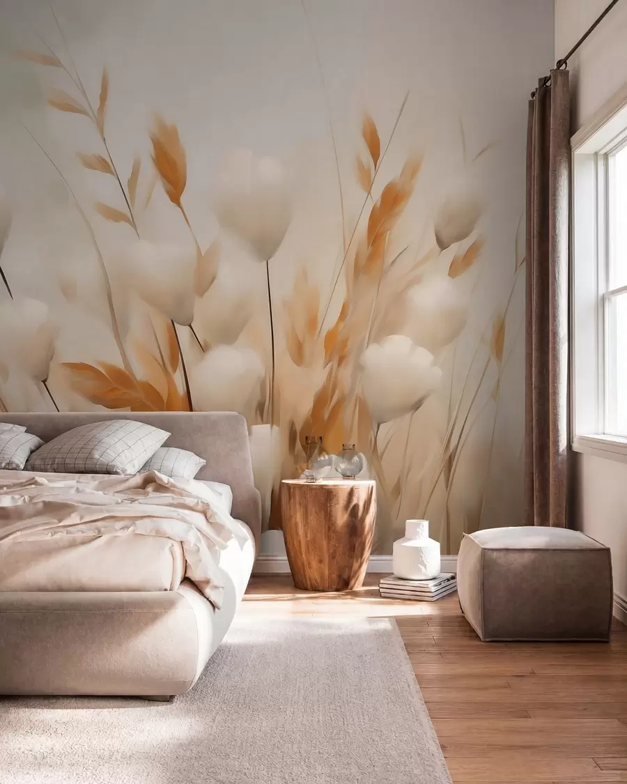 Fototapete Abstrakte Trockenblumen w05851