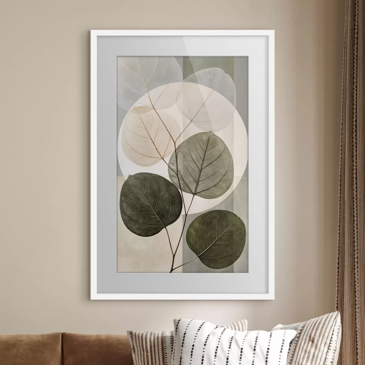 Poster Abstrakte Blätter f50457