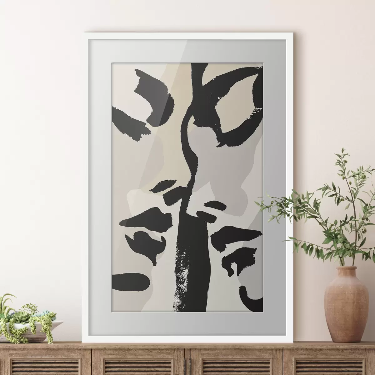 Poster Abstrakte Gesichter f50458
