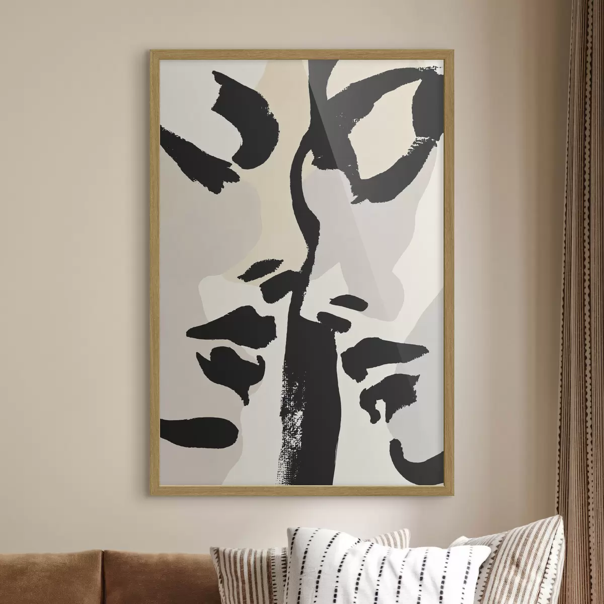 Poster Abstrakte Gesichter f50458