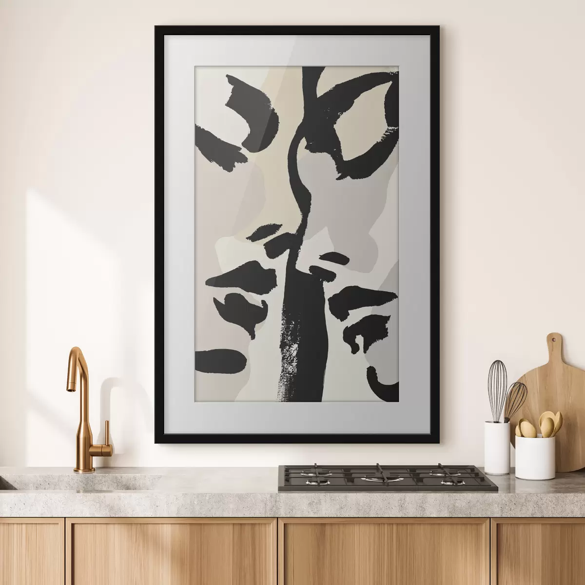 Poster Abstrakte Gesichter f50458