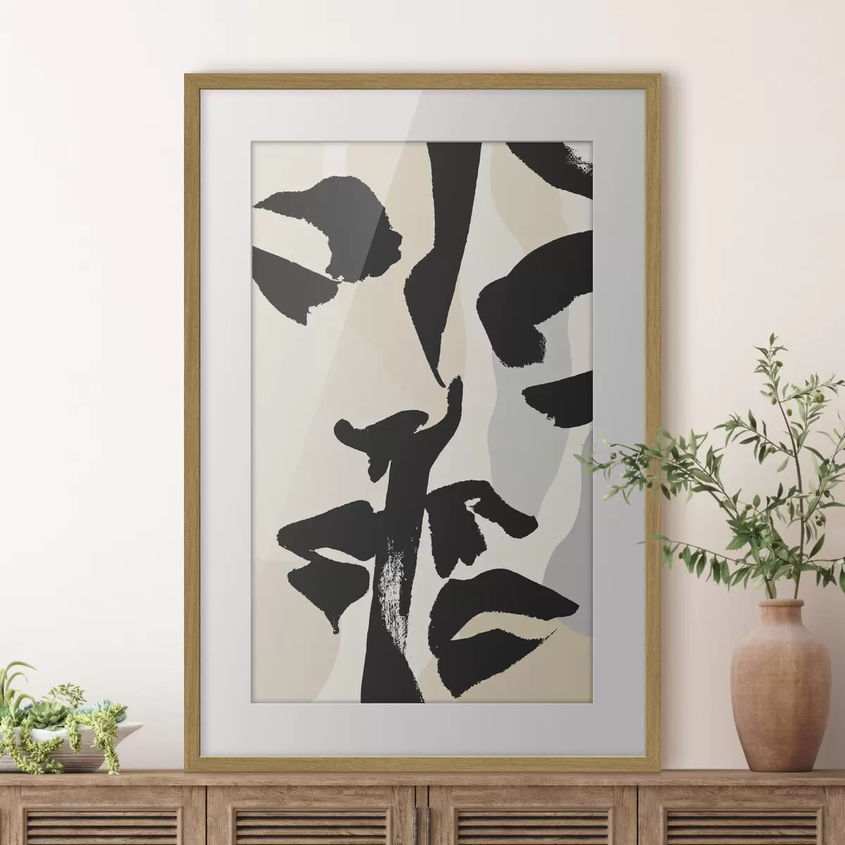 Poster Abstrakte Gesichter f50459