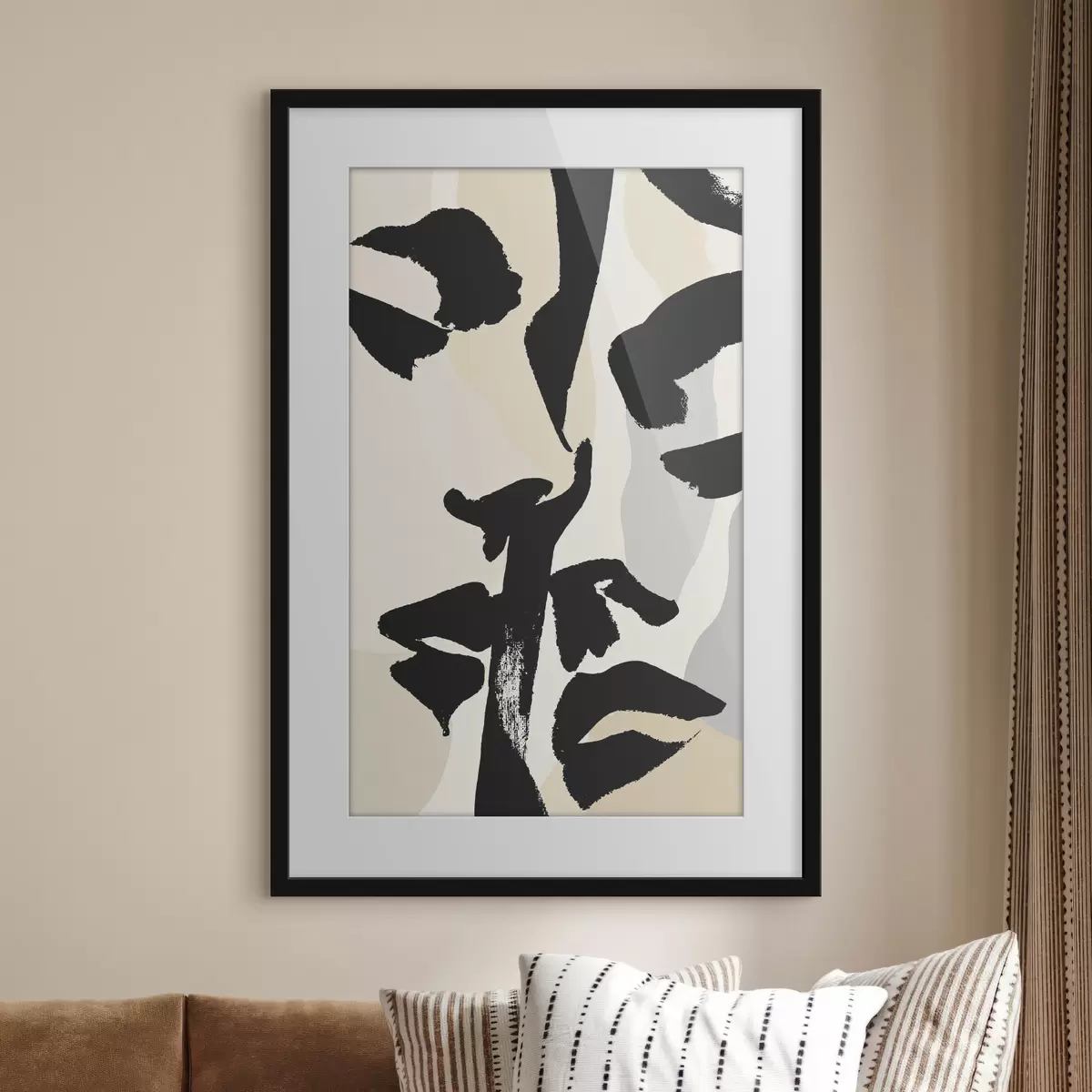 Poster Abstrakte Gesichter f50459