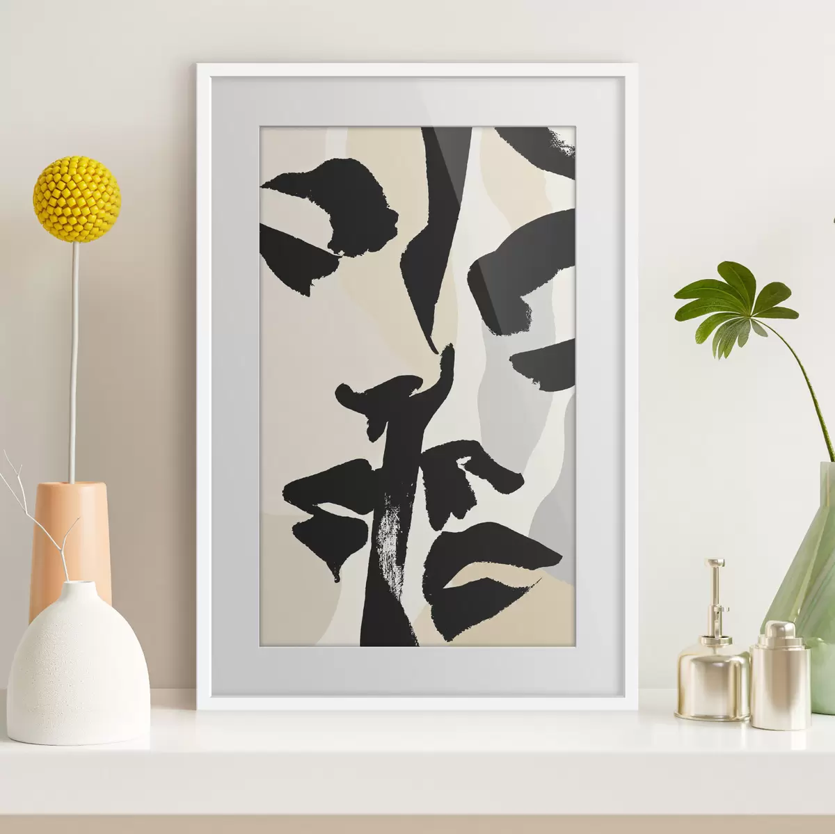 Poster Abstrakte Gesichter f50459
