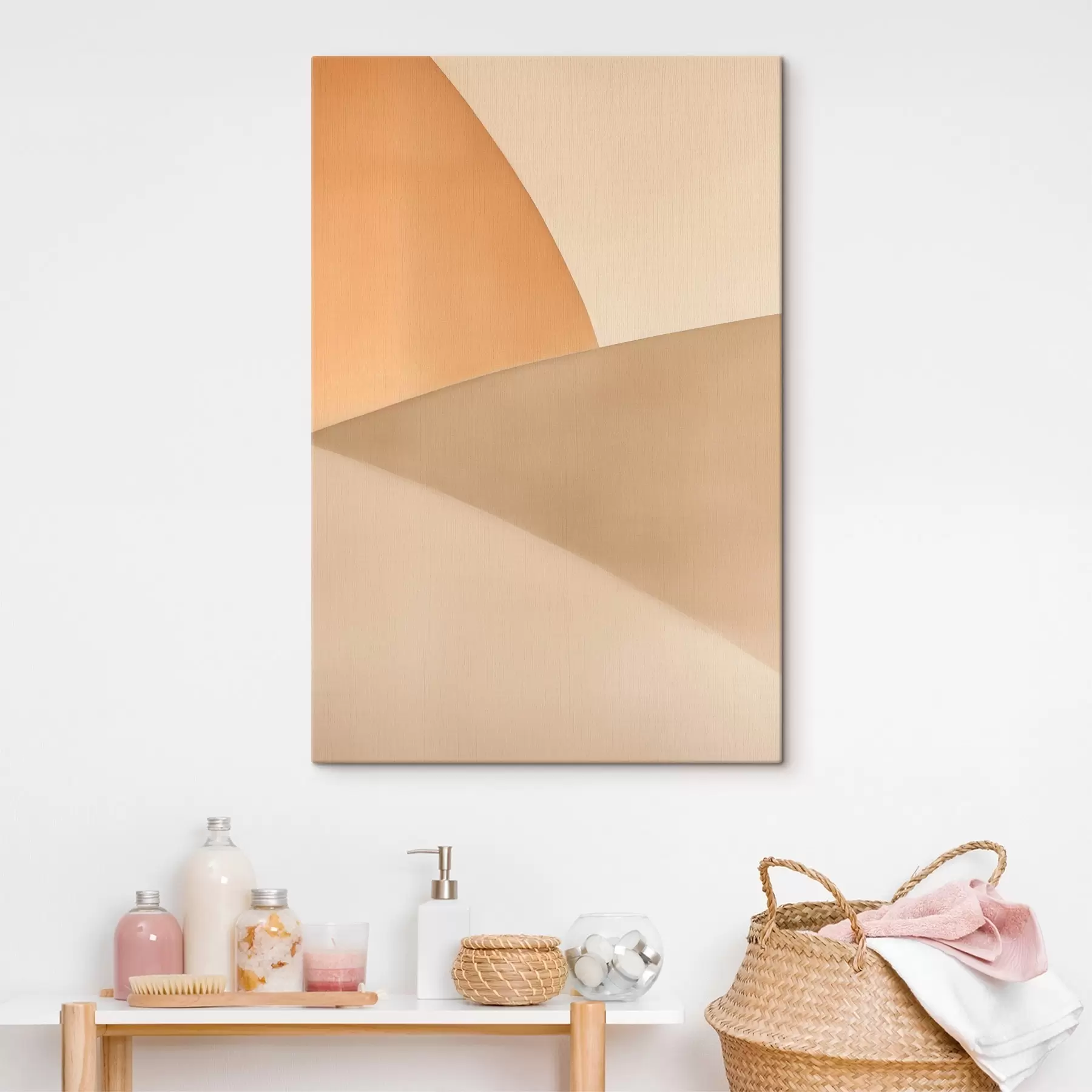 Fototapete Sanfte beige Geometrie s50396