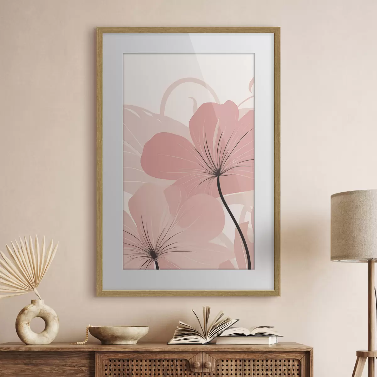 Poster Zarte, pudrige Blütenblätter f50390