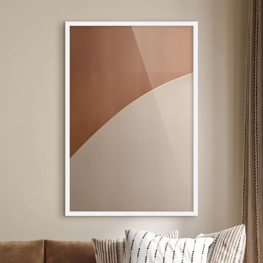 Fototapete Geometrischer Bogen aus Terrakotta f50393