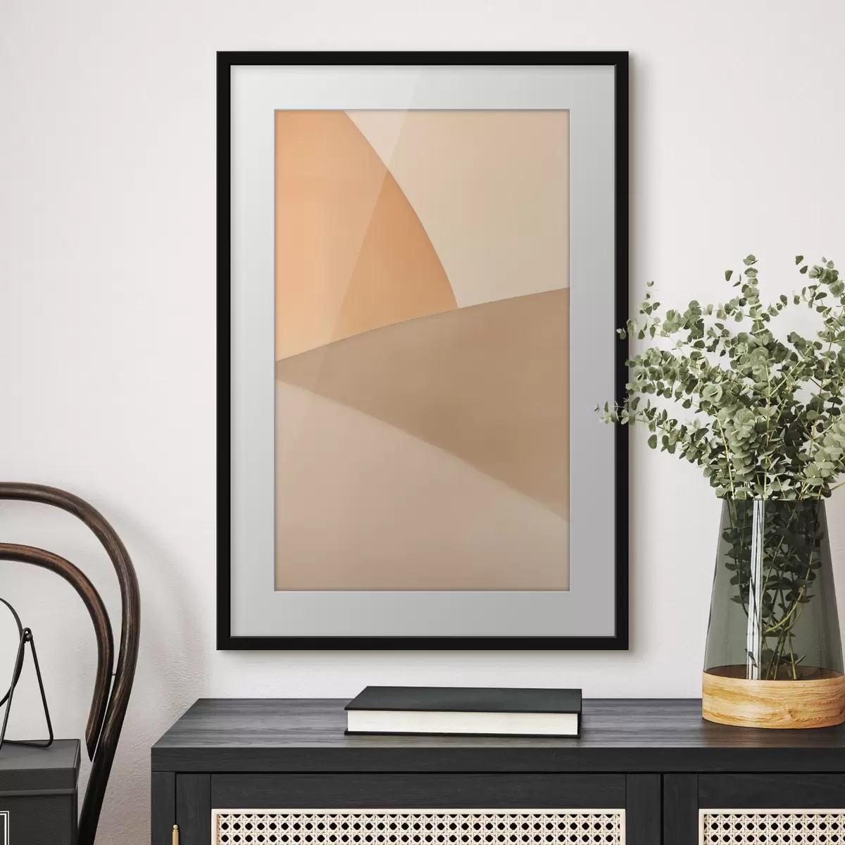Poster Sanfte beige Geometrie f50396