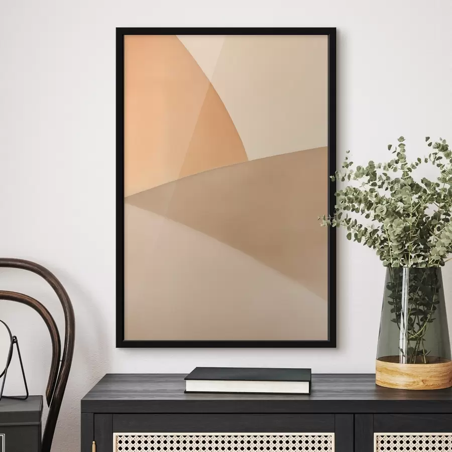 Fototapete Sanfte beige Geometrie f50396